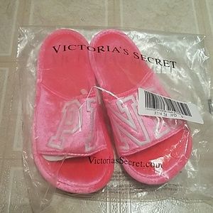 PINK hot pink slippers